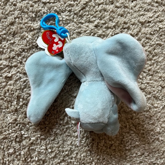 Ty Beanie Babies Disney Dumbo Plush Keychain NWT - Picture 5 of 6